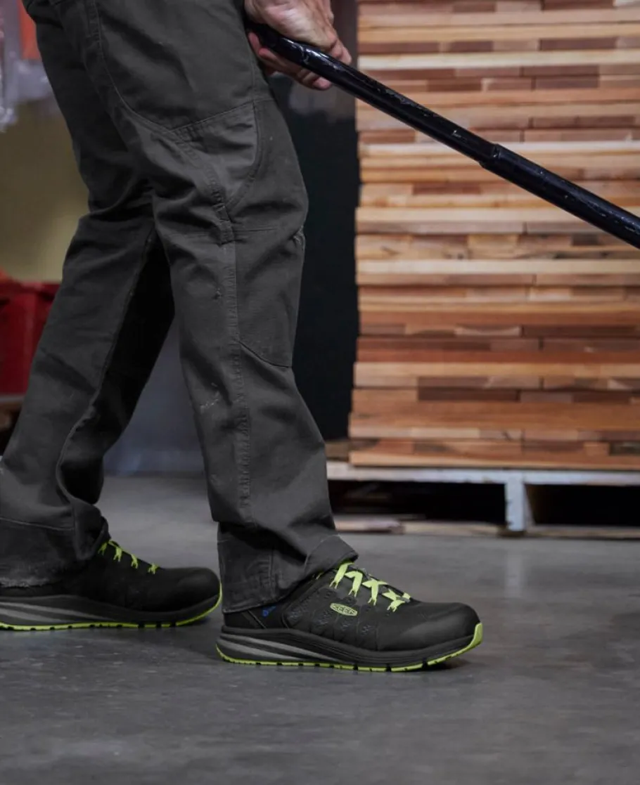 Men KEEN Work Boots & Shoes<Men'S Vista Energy (Carbon-Fiber Toe) | Magnet/Green Glow