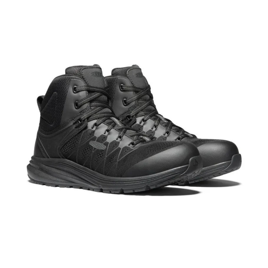 Men KEEN Work Boots & Shoes<Men'S Vista Energy Mid (Carbon-Fiber Toe) | Black/Raven
