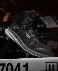 Men KEEN Work Boots & Shoes<Men'S Vista Energy Mid (Carbon-Fiber Toe) | Vapor/Black