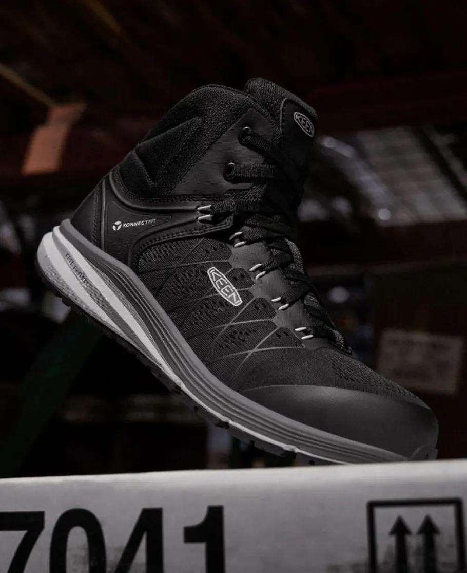 Men KEEN Work Boots & Shoes<Men'S Vista Energy Mid (Carbon-Fiber Toe) | Vapor/Black