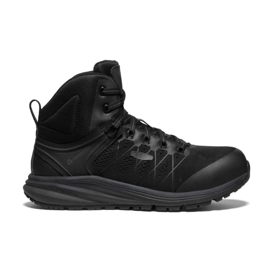 Men KEEN Work Boots & Shoes<Men'S Vista Energy Mid Int Met (Carbon-Fiber Toe) | Black/Raven