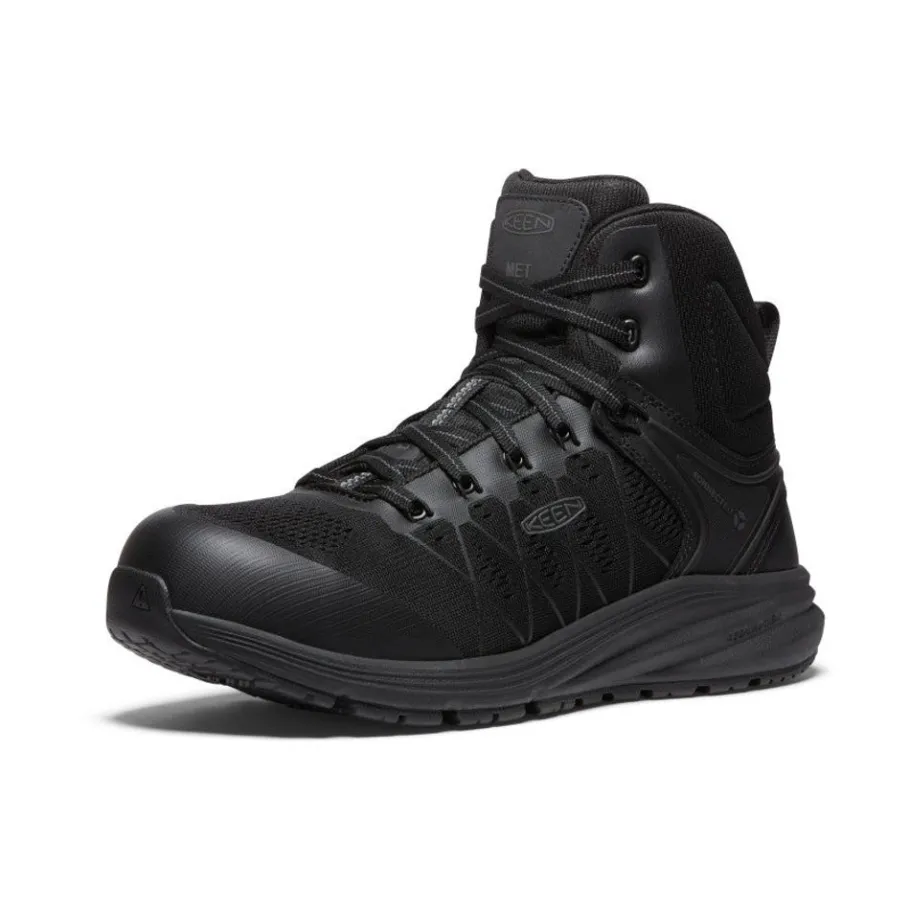Men KEEN Work Boots & Shoes<Men'S Vista Energy Mid Int Met (Carbon-Fiber Toe) | Black/Raven