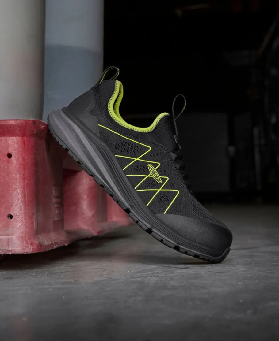 Men KEEN Work Boots & Shoes<Men'S Vista Energy Shift (Carbon-Fiber Toe) | Black/Evening Primrose