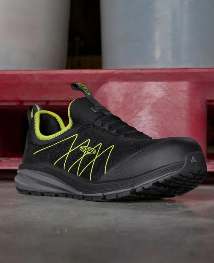 Men KEEN Work Boots & Shoes<Men'S Vista Energy Shift (Carbon-Fiber Toe) | Black/Evening Primrose