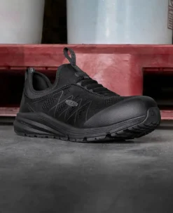 Men KEEN Work Boots & Shoes<Men'S Vista Energy Shift Esd (Carbon-Fiber Toe) | Black/Black