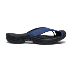 Men KEEN Slip-Ons<Men'S Waimea Leather Flip-Flop | Naval Academy/Black