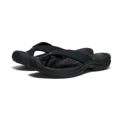 Men KEEN Slip-Ons<Men'S Waimea Leather Flip-Flop | Black/Black