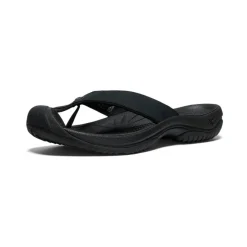 Men KEEN Slip-Ons<Men'S Waimea Leather Flip-Flop | Black/Black