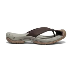 Men KEEN Slip-Ons<Men'S Waimea Leather Flip-Flop | Java/Plaza Taupe