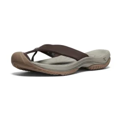 Men KEEN Slip-Ons<Men'S Waimea Leather Flip-Flop | Java/Plaza Taupe