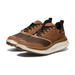 Men KEEN Shoes<Men'S Wk400 Leather Walking Shoe | Bison/Toasted Coconut