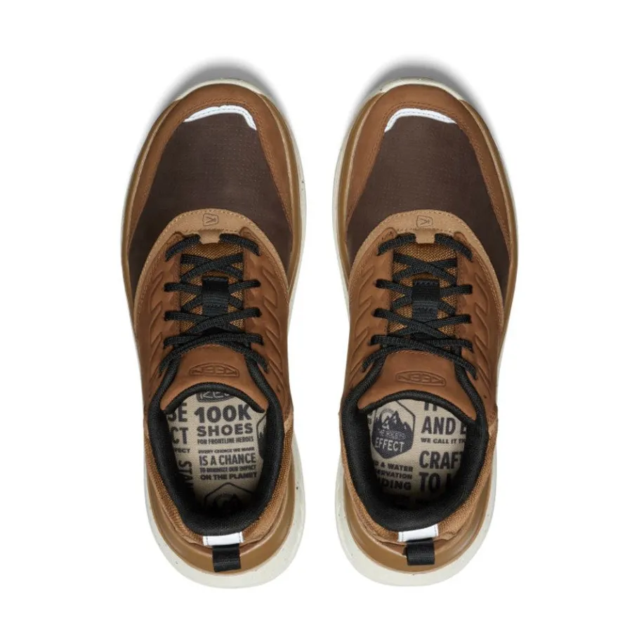 Men KEEN Shoes<Men'S Wk400 Leather Walking Shoe | Bison/Toasted Coconut