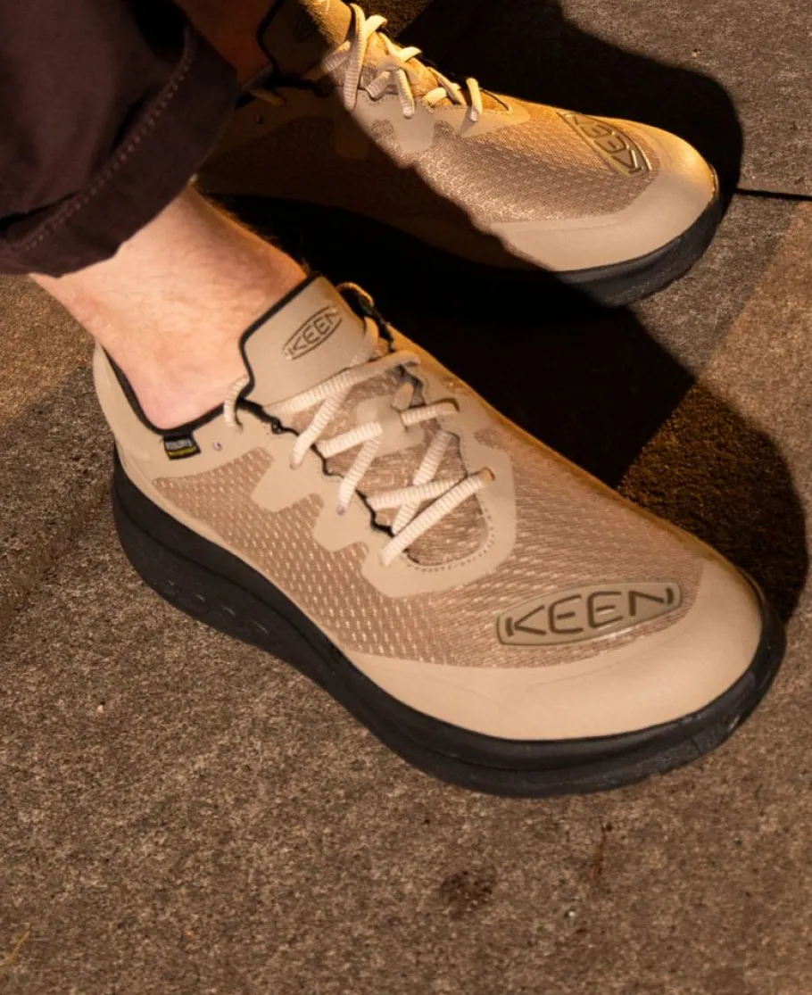 Men KEEN Shoes<Men'S Wk400 Waterproof Walking Shoe | Timberwolf/Black