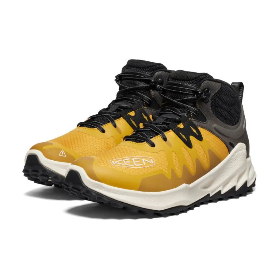 Men KEEN Boots<Men'S Zionic Waterproof Hiking Boot | Golden Yellow/Birch