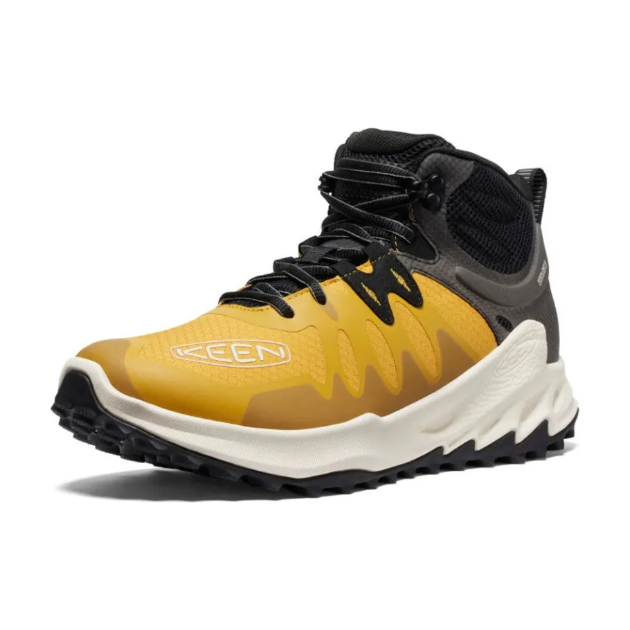 Men KEEN Boots<Men'S Zionic Waterproof Hiking Boot | Golden Yellow/Birch