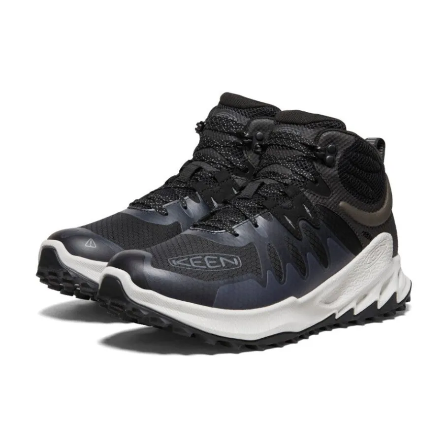 Men KEEN Boots<Men'S Zionic Waterproof Hiking Boot | Black/Steel Grey