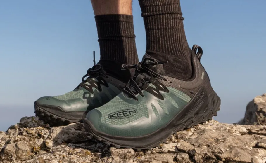 Men KEEN Shoes<Men'S Zionic Waterproof Hiking Shoe | Black/Steel Grey
