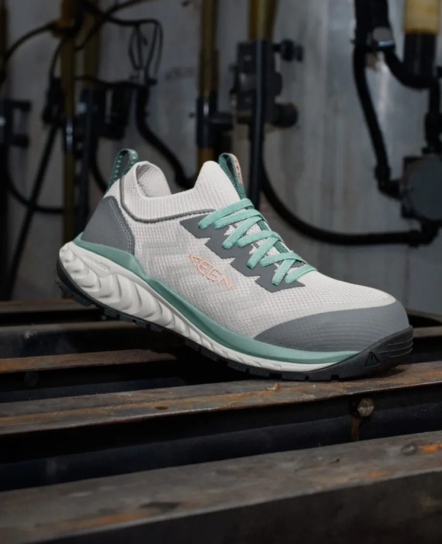 Women KEEN Work Boots & Shoes<Women'S Arvada Shift Work Sneaker (Carbon-Fiber Toe) | Steel Grey/Granite Green
