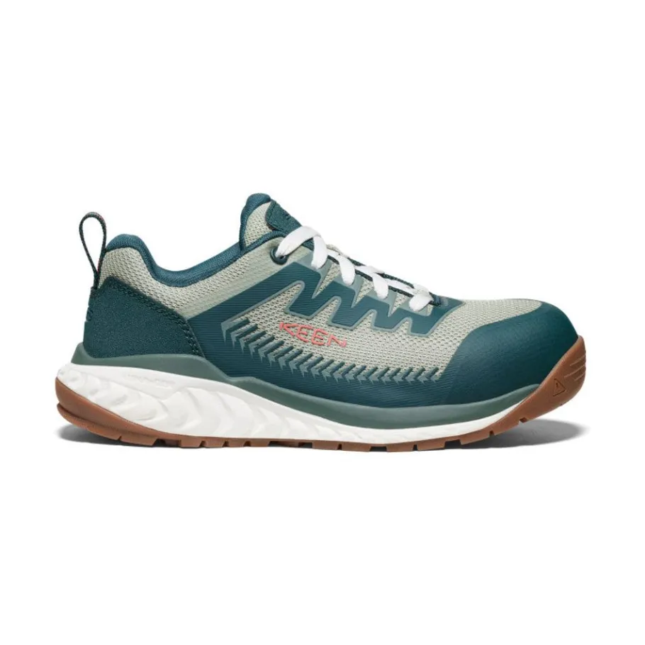 Women KEEN Work Boots & Shoes<Women'S Arvada Work Sneaker (Carbon-Fiber Toe) | Sea Moss/Desert Sage