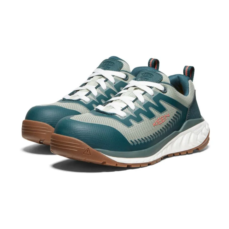 Women KEEN Work Boots & Shoes<Women'S Arvada Work Sneaker (Carbon-Fiber Toe) | Sea Moss/Desert Sage