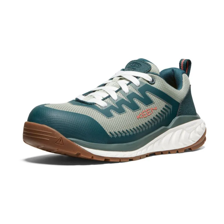 Women KEEN Work Boots & Shoes<Women'S Arvada Work Sneaker (Carbon-Fiber Toe) | Sea Moss/Desert Sage