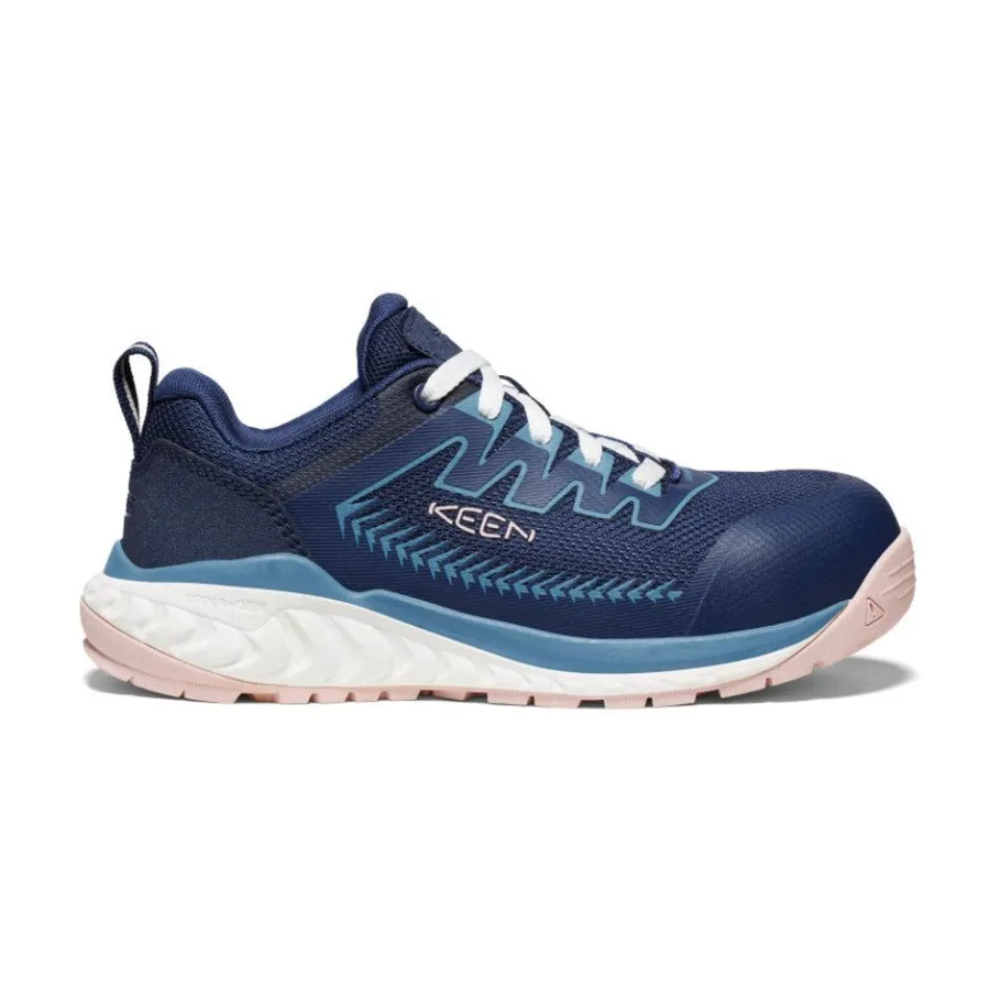 Women KEEN Work Boots & Shoes<Women'S Arvada Work Sneaker (Carbon-Fiber Toe) | Naval Academy/Peach Whip