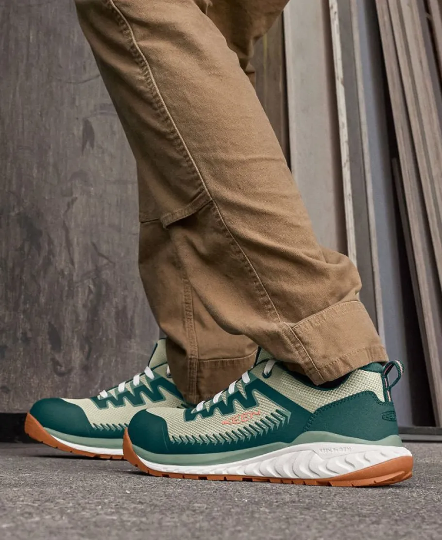 Women KEEN Work Boots & Shoes<Women'S Arvada Work Sneaker (Carbon-Fiber Toe) | Naval Academy/Peach Whip