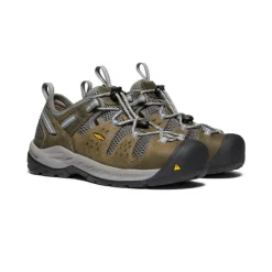 Women KEEN Work Boots & Shoes<Women'S Atlanta Cool Ii Esd (Steel Toe) | Gargoyle/Blue Fog