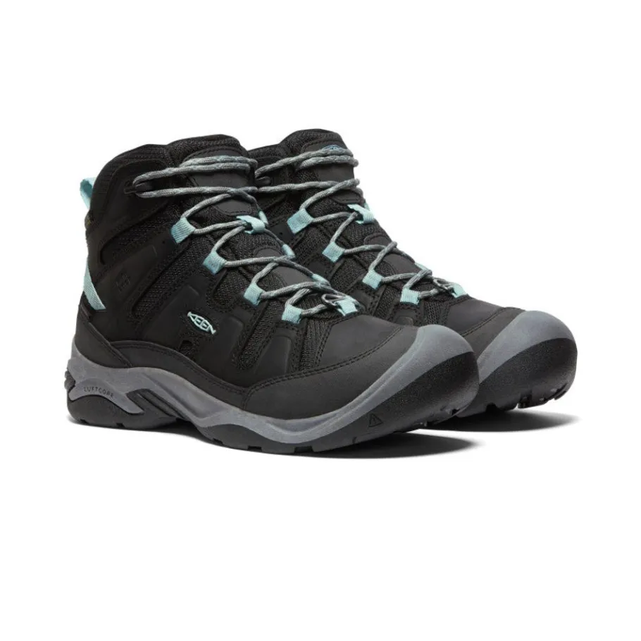 Women KEEN Boots<Women'S Circadia Polar Waterproof Boot | Black/Cloud Blue