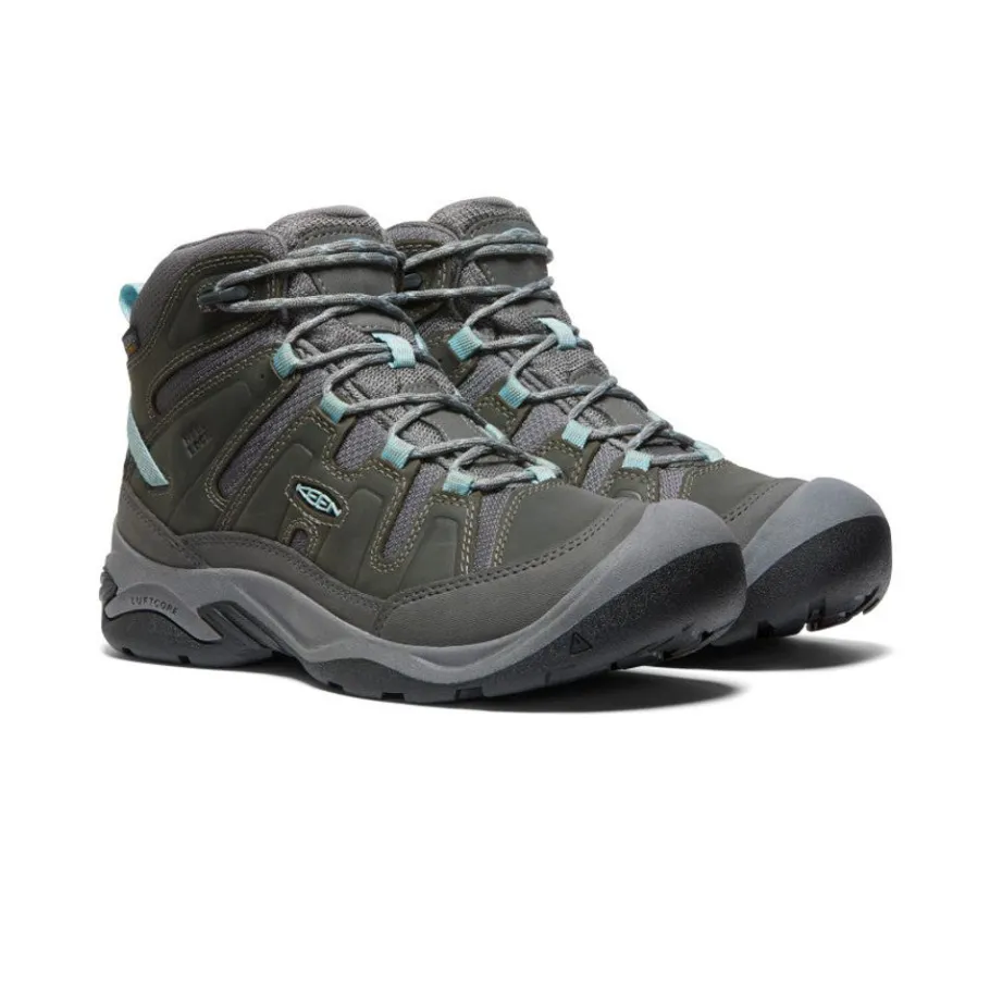 Women KEEN Boots<Women'S Circadia Waterproof Boot | Steel Grey/Cloud Blue