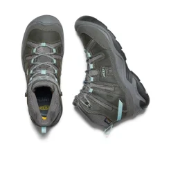 Women KEEN Boots<Women'S Circadia Waterproof Boot | Steel Grey/Cloud Blue