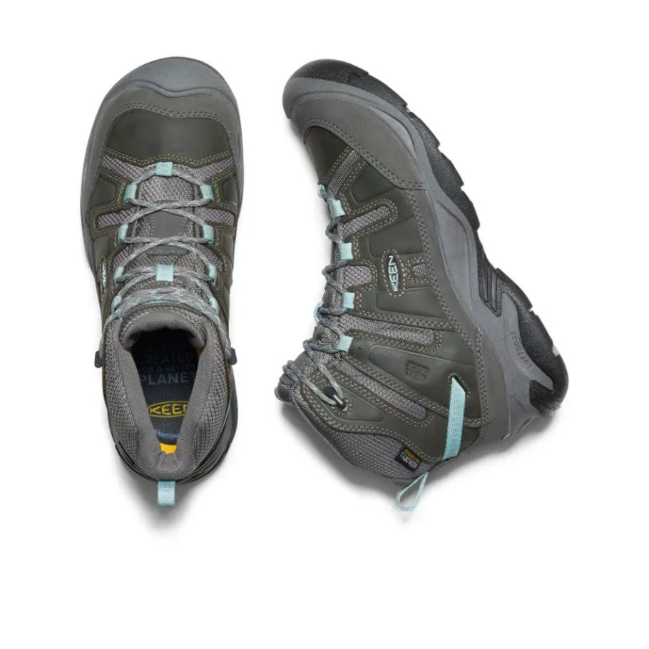 Women KEEN Boots<Women'S Circadia Waterproof Boot | Steel Grey/Cloud Blue