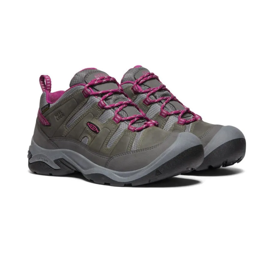 Women KEEN Shoes<Women'S Circadia Waterproof Shoe | Steel Grey/Boysenberry