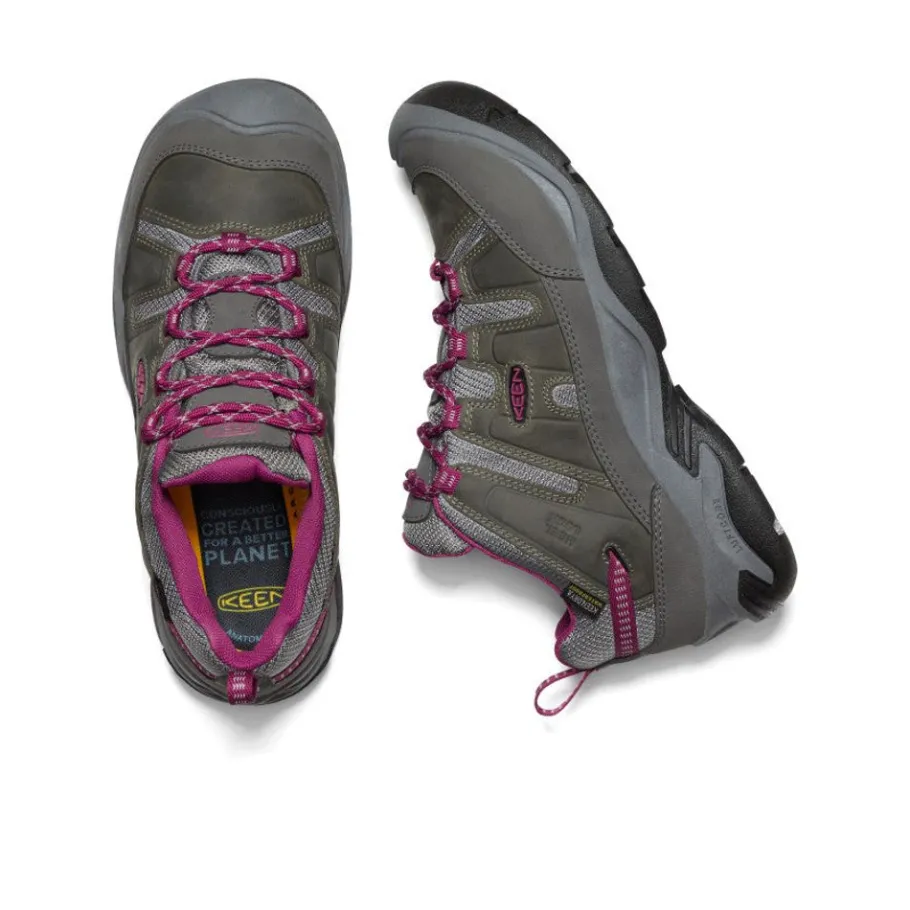 Women KEEN Shoes<Women'S Circadia Waterproof Shoe | Steel Grey/Boysenberry
