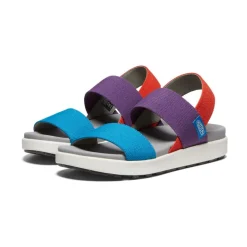 Women KEEN Sandals<Women'S Elle Backstrap Sandal | Charisma/Red Clay/Fjord Blue Tri-Tone