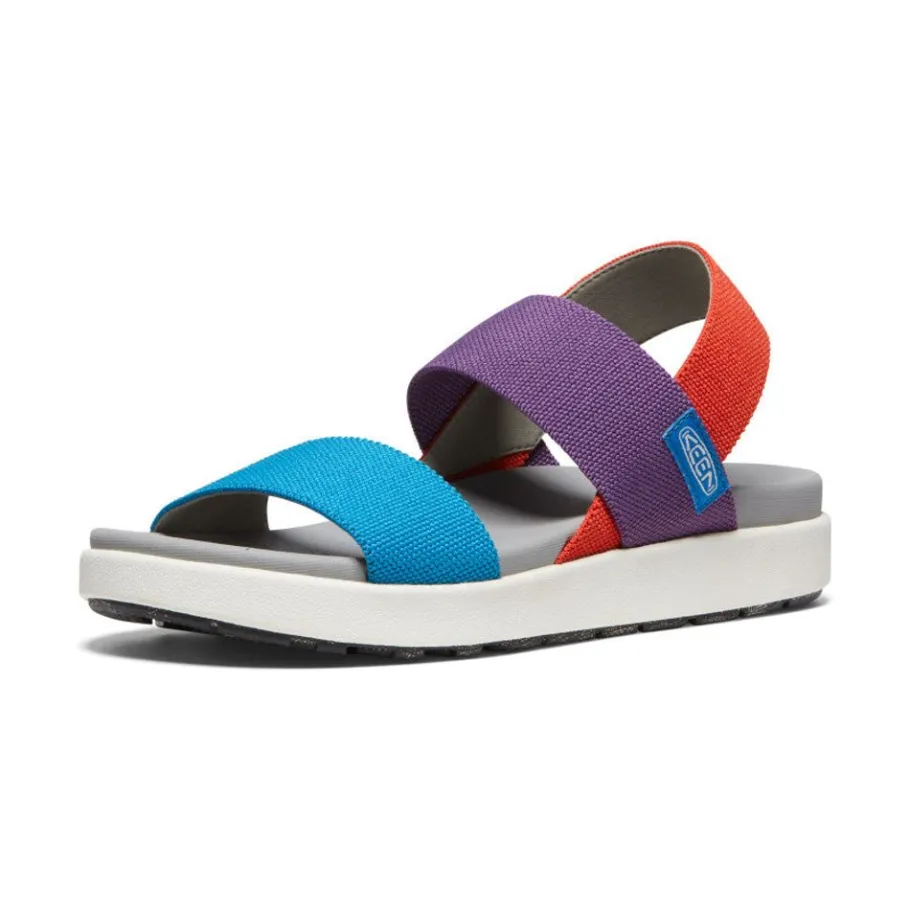 Women KEEN Sandals<Women'S Elle Backstrap Sandal | Charisma/Red Clay/Fjord Blue Tri-Tone