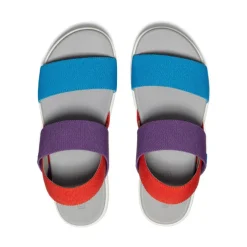 Women KEEN Sandals<Women'S Elle Backstrap Sandal | Charisma/Red Clay/Fjord Blue Tri-Tone
