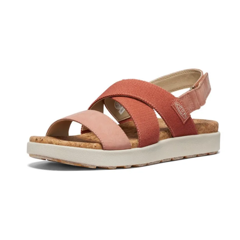 Women KEEN Sandals<Women'S Elle Criss Cross Sandal | Baked Clay/Cork
