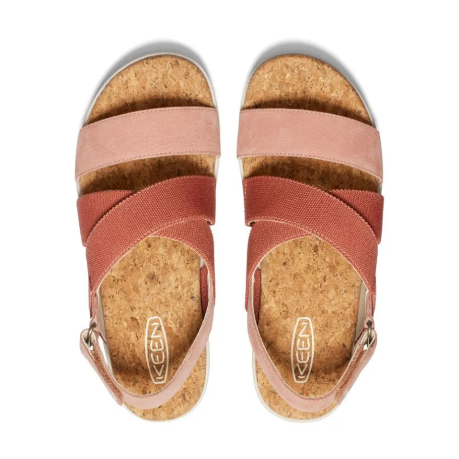 Women KEEN Sandals<Women'S Elle Criss Cross Sandal | Baked Clay/Cork