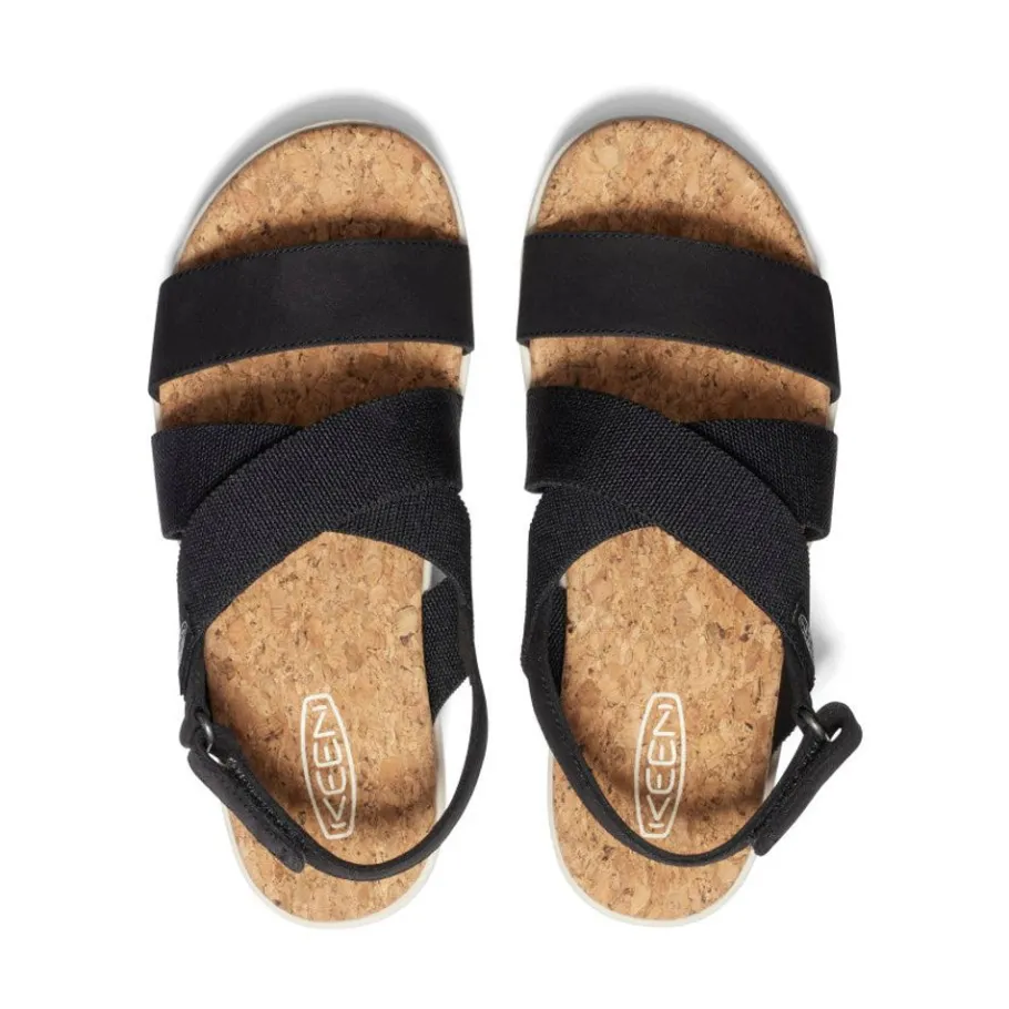 Women KEEN Sandals<Women'S Elle Criss Cross Sandal | Black/Birch