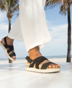 Women KEEN Sandals<Women'S Elle Criss Cross Sandal | Black/Birch