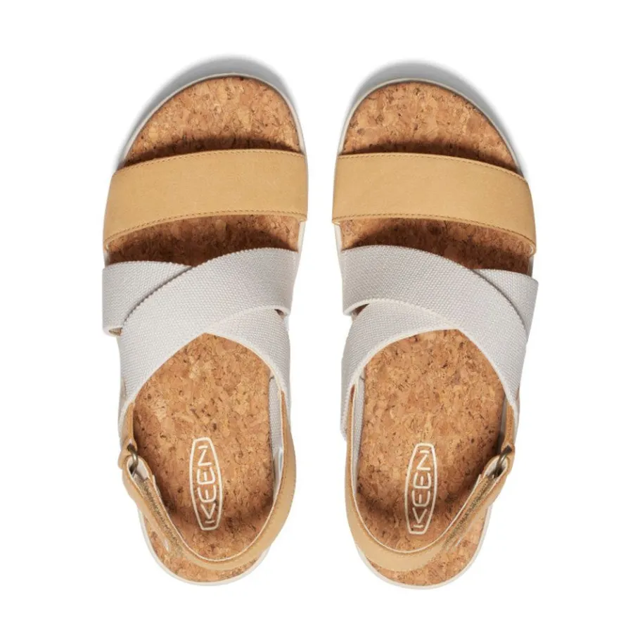 Women KEEN Sandals<Women'S Elle Criss Cross Sandal | Birch/Curry