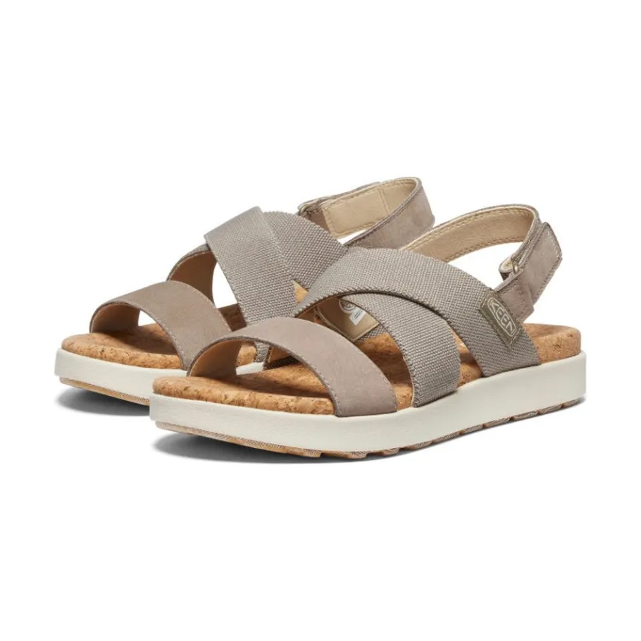 Women KEEN Sandals<Women'S Elle Criss Cross Sandal | Brindle/Birch
