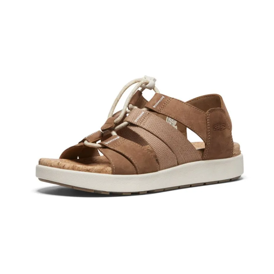 Women KEEN Sandals<Women'S Elle Mixed Strap Sandal | Toasted Coconut/Birch