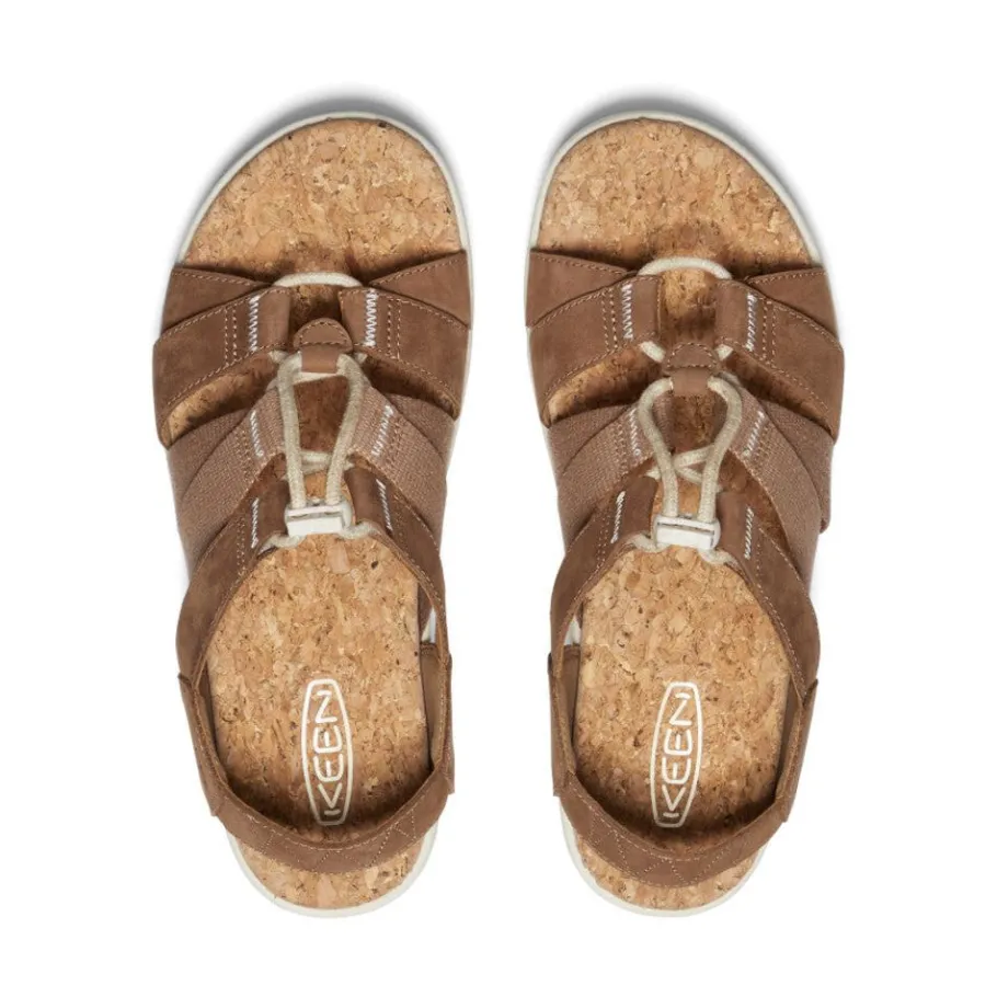 Women KEEN Sandals<Women'S Elle Mixed Strap Sandal | Toasted Coconut/Birch