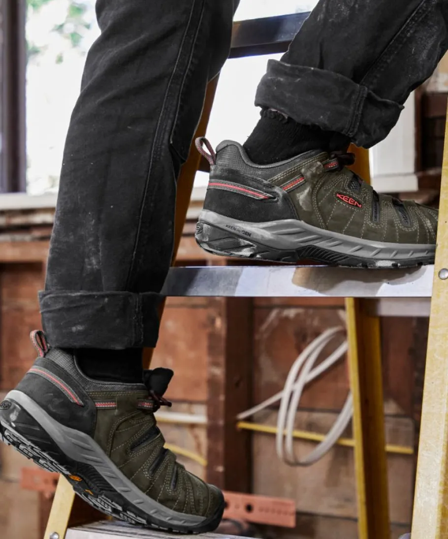 Women KEEN Work Boots & Shoes<Women'S Flint Ii (Steel Toe) | Cascade Brown/Surf Spray