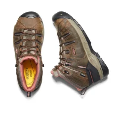 Women KEEN Work Boots & Shoes<Women'S Flint Ii Waterproof Boot (Soft Toe) | Cascade Brown/Brick Dust