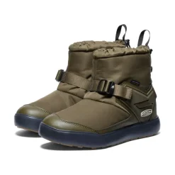 Women KEEN Slip-Ons<Women'S Hoodromeo Waterproof Slip-On Boot | Dark Olive/Black