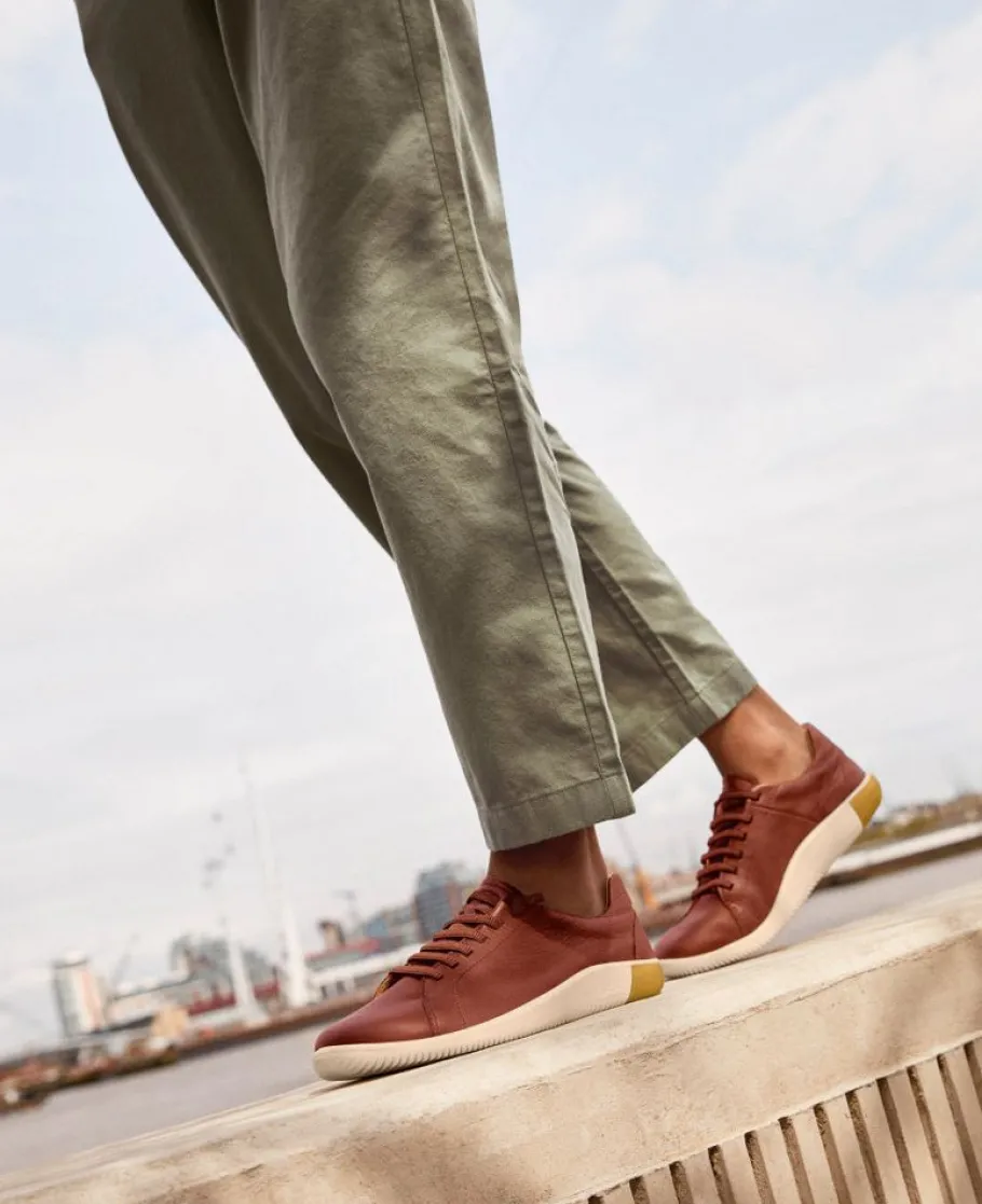 Women KEEN Slip-Ons<Women'S Knx Leather Sneaker | Tortoise Shell/Plaza Taupe