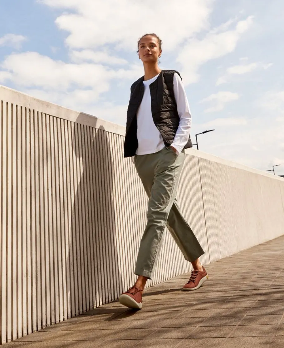 Women KEEN Slip-Ons<Women'S Knx Leather Sneaker | Tortoise Shell/Plaza Taupe